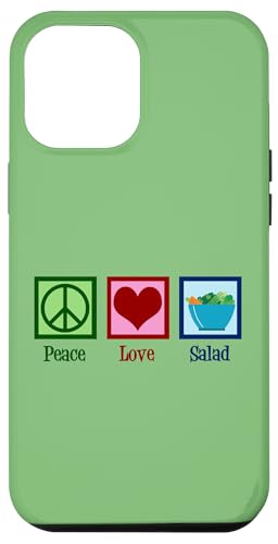 Hülle für iPhone 12 Pro Max Peace Love Salate von Epic Love Designs