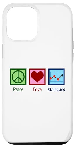 Hülle für iPhone 12 Pro Max Peace Love Statistics Cooler Statistiker von Epic Love Designs