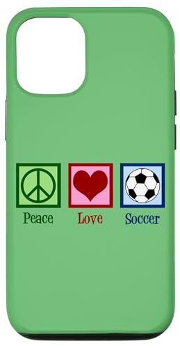 Hülle für iPhone 15 Peace Love Soccer Netter Fußballspieler von Epic Love Designs