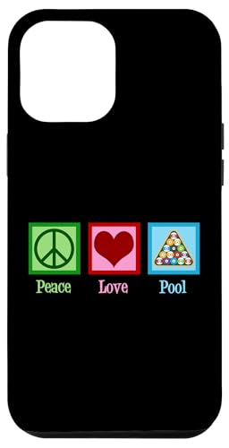 Hülle für iPhone 15 Plus Peace Love Billard Poolspieler von Epic Love Designs