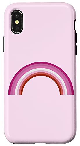 Hülle für iPhone X/XS Lesbian Pride Flagge Pretty Pink Rainbow von Epic Love Designs