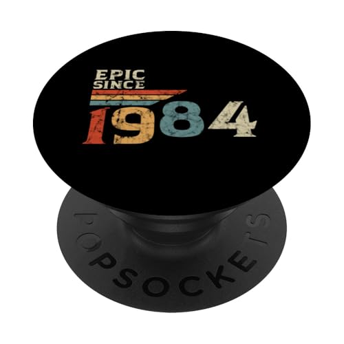 Epic since 1984 Original Vintage Birthday Est Ausgabe 1984 PopSockets Klebender PopGrip von Epic since Birthday Original Vintage Retro