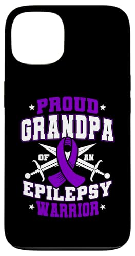 Hülle für iPhone 13 Stolzer Opa eines Epilepsiekriegers, Purple Ribbon Fighter von Epilepsy Awareness Month Support Design