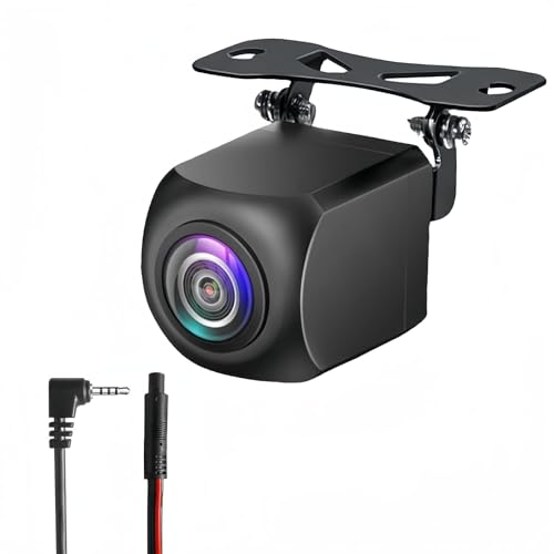 Epronic 4 Pin Rückfahrkamera für Dash Cam Tragbare Autoradio 2.5mm Jack Autokamera Unterstützung Spiegelbild AHD 1080P Wasserdicht Dashcam Rückfahrkamera mit 23 Ft 4 Pin 2.5mm Stecker von Epronic