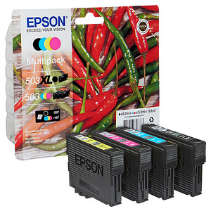 EPSON 503/503XL T09R94  schwarz, cyan, magenta, gelb Druckerpatronen, 4er-Set von Epson