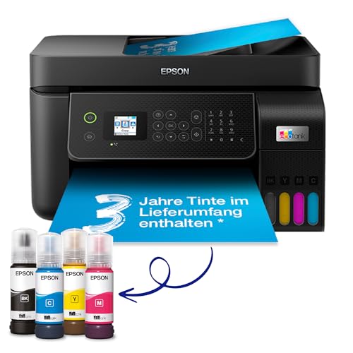 EcoTank ET-4800 A4-Multifunktions-Wi-Fi-Tintentankdrucker, mit einem im Lieferumfang enthaltenen Vorrat an Tinten bis zu 3 Jahren von Epson