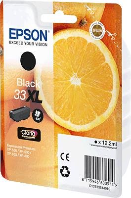Epson 33 - High Capacity - Schwarz - Original - Blisterverpackung - Tintenpatrone (C13T33514010) von Epson