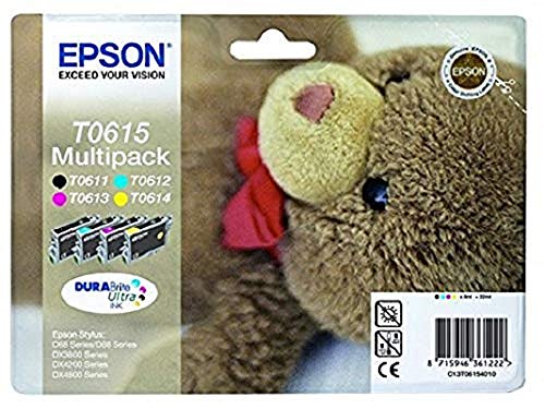 Epson C13T06154010 Original Tintenpatronen Pack of 1 Multi-Pack (Schwarz, Gelb, Magenta, Cyan) L von Epson