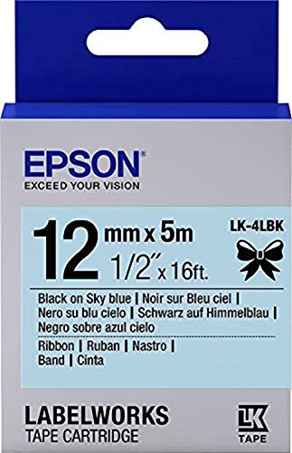 Epson C53S654032 - Tape - LK-4LBK Ribbon BLK-/SKB - Black/Sky Blue 12MM (5M) von Epson