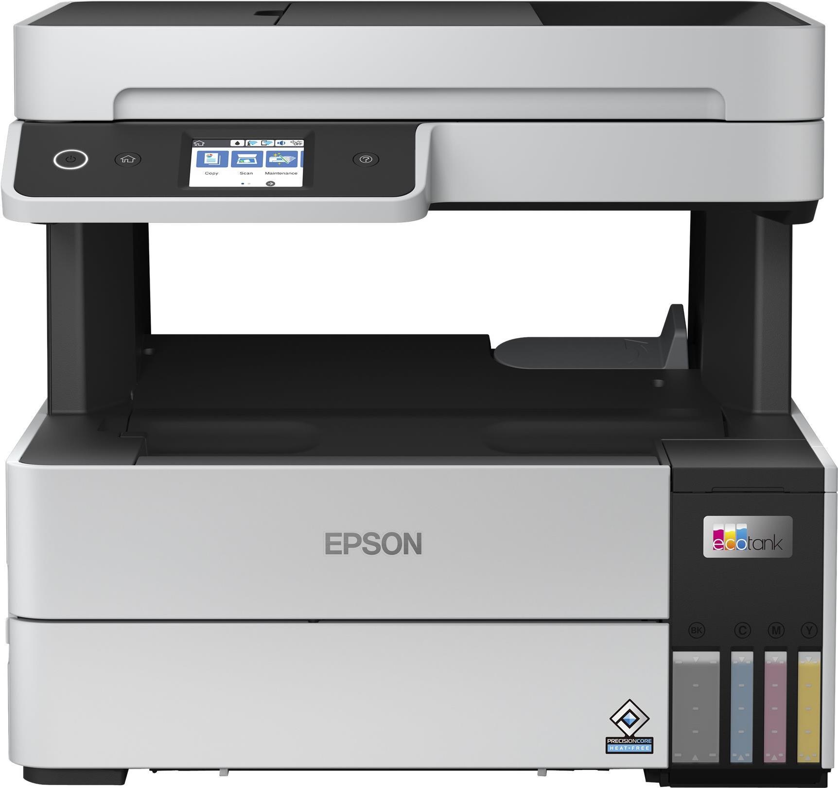 Epson EcoTank ET-5150 - Multifunktionsdrucker - Farbe - Tintenstrahl - A4/Legal (Medien) - bis zu 17.5 Seiten/Min. (Drucken) - 250 Blatt - USB, LAN, Wi-Fi von Epson