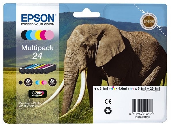 Epson Multipack 6 Farben 24 Claria T2428 von Epson