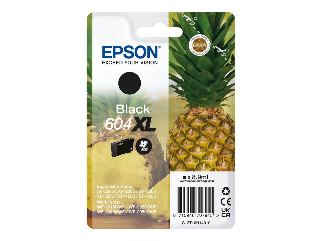 Epson Original 604XL Ananas Druckerpatrone - schwarz (C13T10H14010) von Epson