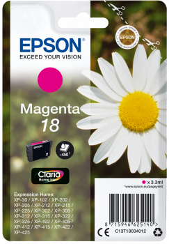 Epson Original Tinte 18 magenta - C13T18034012 Epson Original Tinte 18 magenta - C13T18034012 von Epson