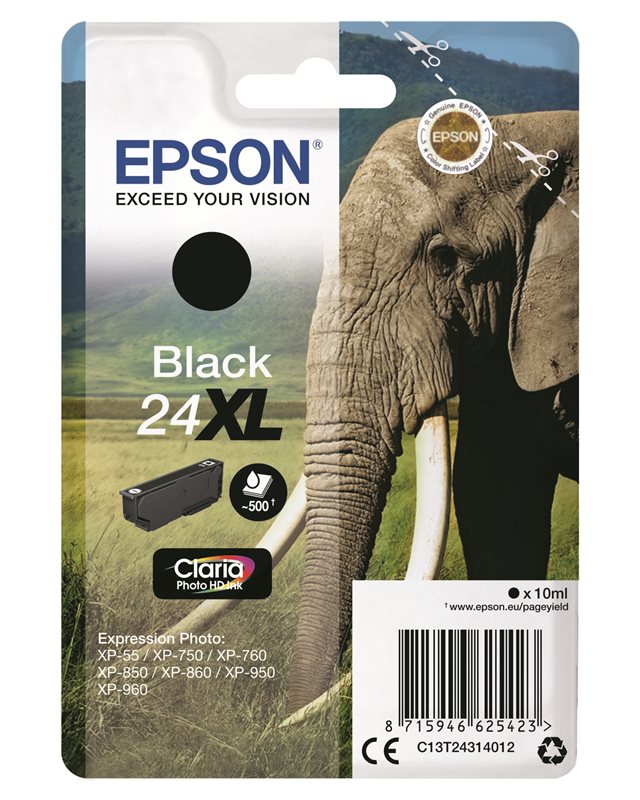 Epson Original - Tinte XL schwarz - 24 Claria von Epson