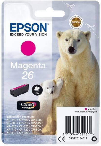 Epson Original - Tinte magenta -  C13T26134012 von Epson