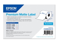 Epson Premium Matte Label Continuous Roll, 102 mm x 35 m, Matte, 163 g/m², 1 Stück(e), 113 mm, 108 mm, 113 mm von Epson