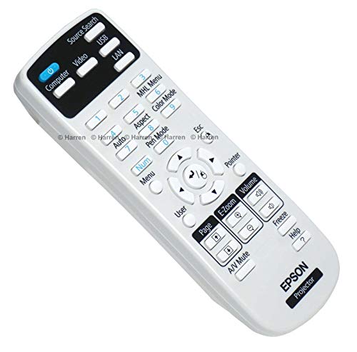 Epson Remote Controller 1613717, Projector, Press, 1613717 (1613717, Projector, Press Buttons, Black, White) von Epson