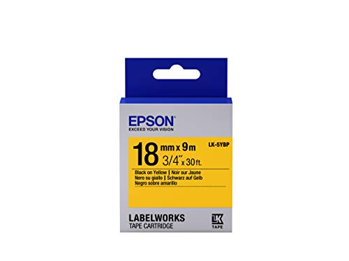 Epson Tape - LK5YBP Pastel BLK/Yell 18/9, C53S655003 Epson Tape - LK5YBP Pastel BLK/Yell 18/9, C53S655003 von Epson