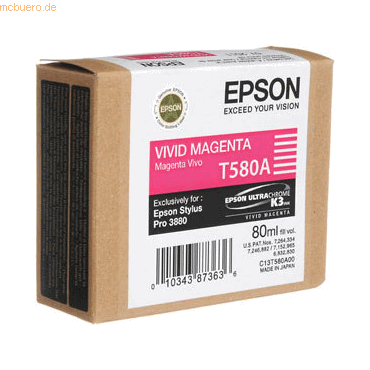 Epson Tinte Original Epson C13T580A00 magenta von Epson