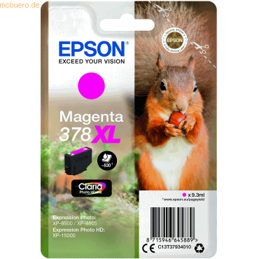 Epson Tintenpatrone Epson 378XL magenta von Epson