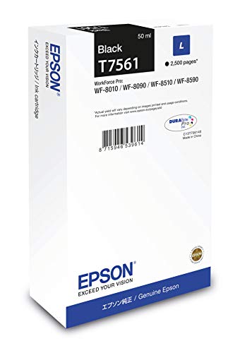 Epson WF-8xxx Series Ink Cartridge L Black T756140 Standard von Epson