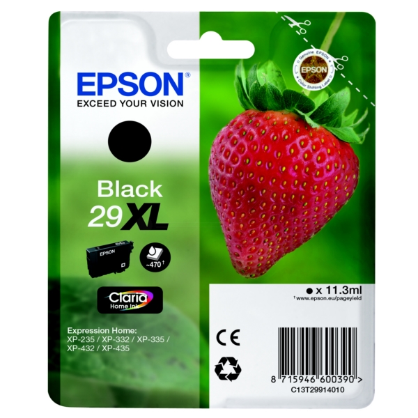 Original Epson C13T29914010 / 29XL Tintenpatrone schwarz von Epson