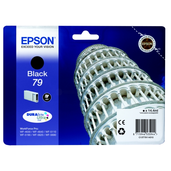 Original Epson C13T79114010 / 79 Tintenpatrone schwarz von Epson