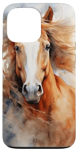 Hülle für iPhone 13 Pro Max Majestätische Aquarell-Pferde-Reitkunst für Reiter von Equestrian Watercolor Art Lovers and Riders