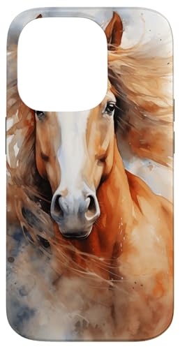 Hülle für iPhone 14 Pro Majestätische Aquarell-Pferde-Reitkunst für Reiter von Equestrian Watercolor Art Lovers and Riders