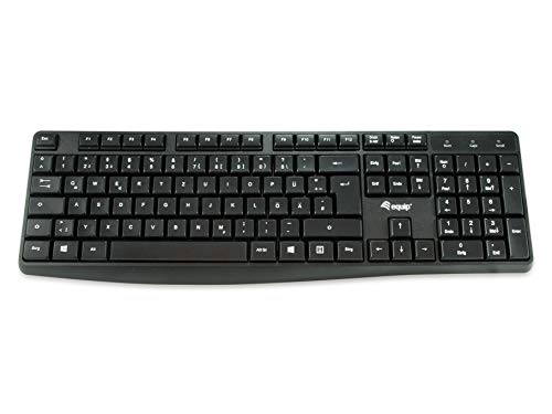 Equip 245210 Kabelgebundene USB Keyboard schwarz, deutsch von Equip