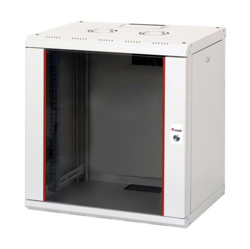 Equip Serverschrank 19" 12U 600x450mm Glastür grau von Equip