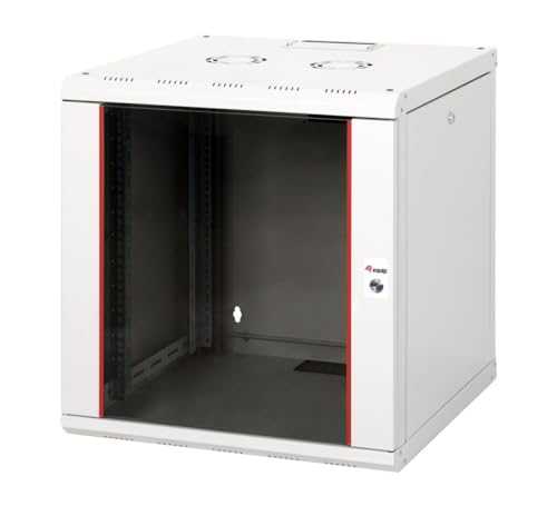 Equip Serverschrank 19" 12U 600x600mm Glastür grau von Equip