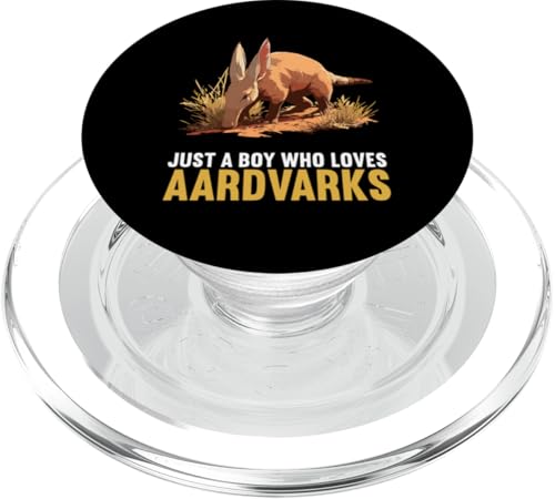 Just a Boy who loves Aardvarks Erdferkeln Erdferkel PopSockets PopGrip für MagSafe von Erdferkeln Erdferkel Geschenk Shop