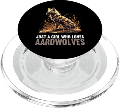 Just a Girl who loves Aardwolves Erdwölfe Erdwolf PopSockets PopGrip für MagSafe von Erdwölfe Erdwolf Geschenk Shop