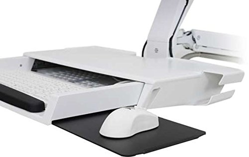 ERGOTRON StyleView® Sit-Stand Combo Ablageflaechen-System Weiss Fuer LCD bis 61cm 24 Zoll Tastatur max 14,5kg von Ergotron