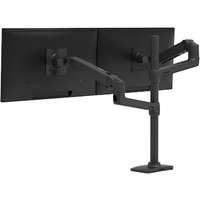 Ergotron LX Dual Monitorarm erweiterbar auf 4 Monitore, Tischhalterung (Schwarz) von Ergotron