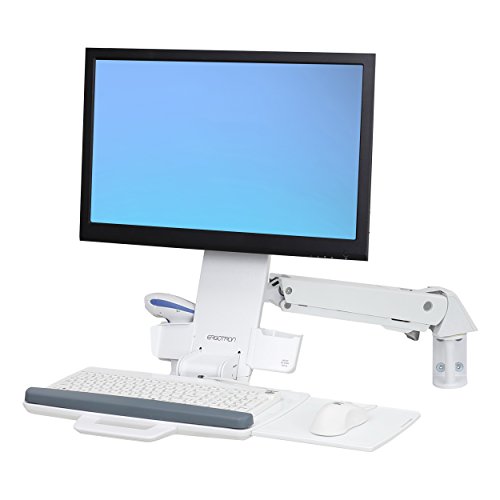 Ergotron Sit-Stand Combo Arm – Wandhalterung für LCD-Bildschirm/Tastatur/Maus/Barcode-Leser – Aluminium, hochwertiger Kunststoff – Weiß – Bildschirmgröße bis 24 Zoll Ergotron Sit-Stand Combo Arm – Wandhalterung für LCD-Bildschirm/Tastatur/Maus/Barcode-Leser – Aluminium, hochwertiger Kunststoff – Weiß – Bildschirmgröße bis 24 Zoll von Ergotron