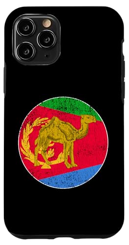 Hülle für iPhone 11 Pro Liebe Eritrea mit eritreischer Flagge in einem Kreis von Eritrea Teez