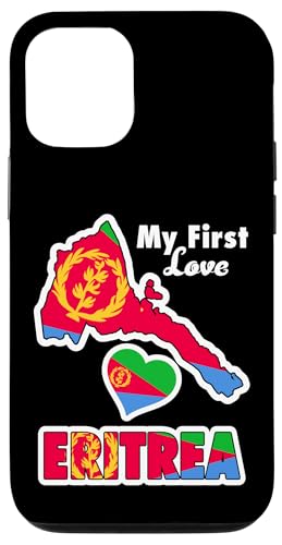 Hülle für iPhone 14 Eritrea My First Love Love Eritrea mit eritreischer Flagge Karte von Eritrea Teez