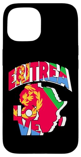 Hülle für iPhone 15 Liebe Eritrea mit Eritrea-Flagge in Afrika Karte Eritreischer Stolz von Eritrea Teez