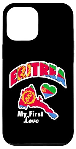 Hülle für iPhone 15 Pro Max Eritrea My First Love Love Eritrea mit eritreischer Flagge Karte von Eritrea Teez