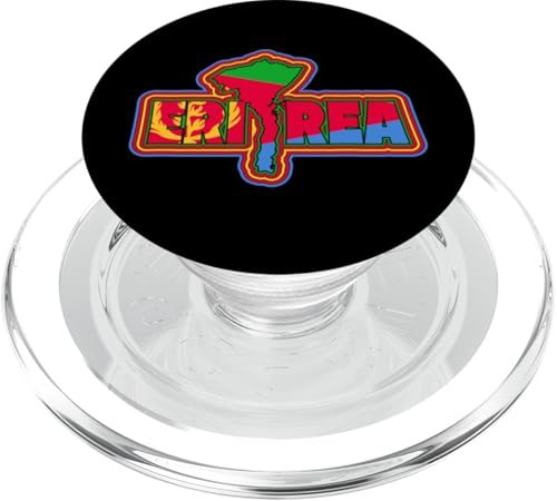 Liebe Eritrea mit Eritrea-Flagge in Eritrea Karte PopSockets PopGrip für MagSafe von Eritrea Teez