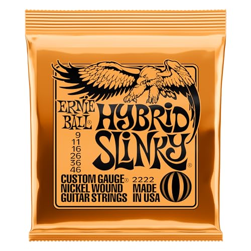 Ernie Ball Hybrid Slinky Nickel Wound E-Gitarrensaiten, Stärke 9-46 von Ernie Ball