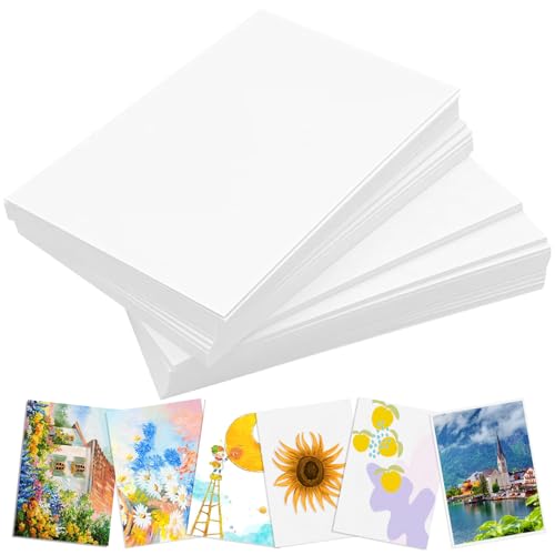 100 Stück Blanko Postkarten, Postkarten Blanko 15.2 x 10.2 cm Karteikarten Blanko, Printable Postcards, DIY Papier Karten, für Grußkarten, Hochzeitseinladungen, Danksagungskarte von Erzekrim