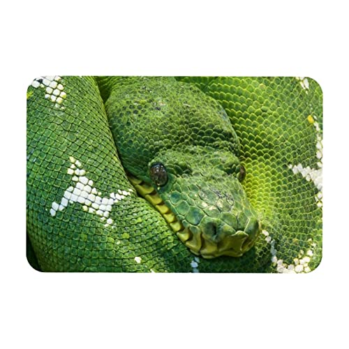 Multifunktionale Schreibtischunterlage, 45,7 x 71,1 cm, Schlangen-Python-Tiere, grün-weiß, doppelte Verwendungszweck-Schreibunterlage für Büro/Zuhause von Eslifey