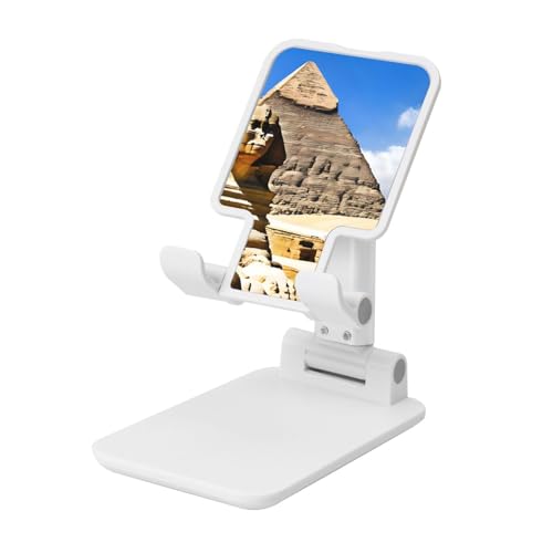 Esnaiuvcd Pyramids Of Egypt Print Dual Folding Phone Stand, Fully Adjustable Desktop Mobile Holder Dock, Compatible All Smartphones von Esnaiuvcd