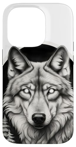 Hülle für iPhone 14 Pro Wolf Airbrush von Esoteric Empyre