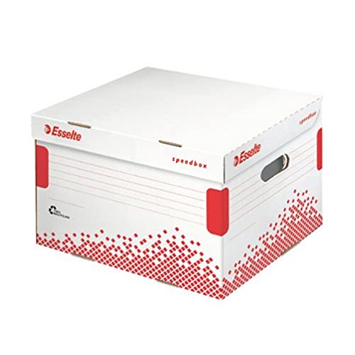 Esselte 623912 Archiv-Klappdeckelbox SPEEDBOX, Groß: M, weiß/rot Esselte 623912 Archiv-Klappdeckelbox SPEEDBOX, Groß: M, weiß/rot von Esselte