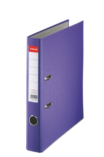 Esselte Essentials Aktenordner, Kunststoff, A4, 50-mm-Rücken, Violett, 25 Stück von Esselte