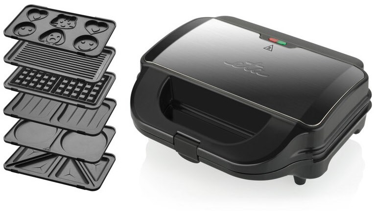 Sorento Plus 6 in 1 Sandwichtoaster schwarz von Eta